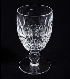 Six Waterford Water Glasses Or Wine Glasses, Pristine Condition.