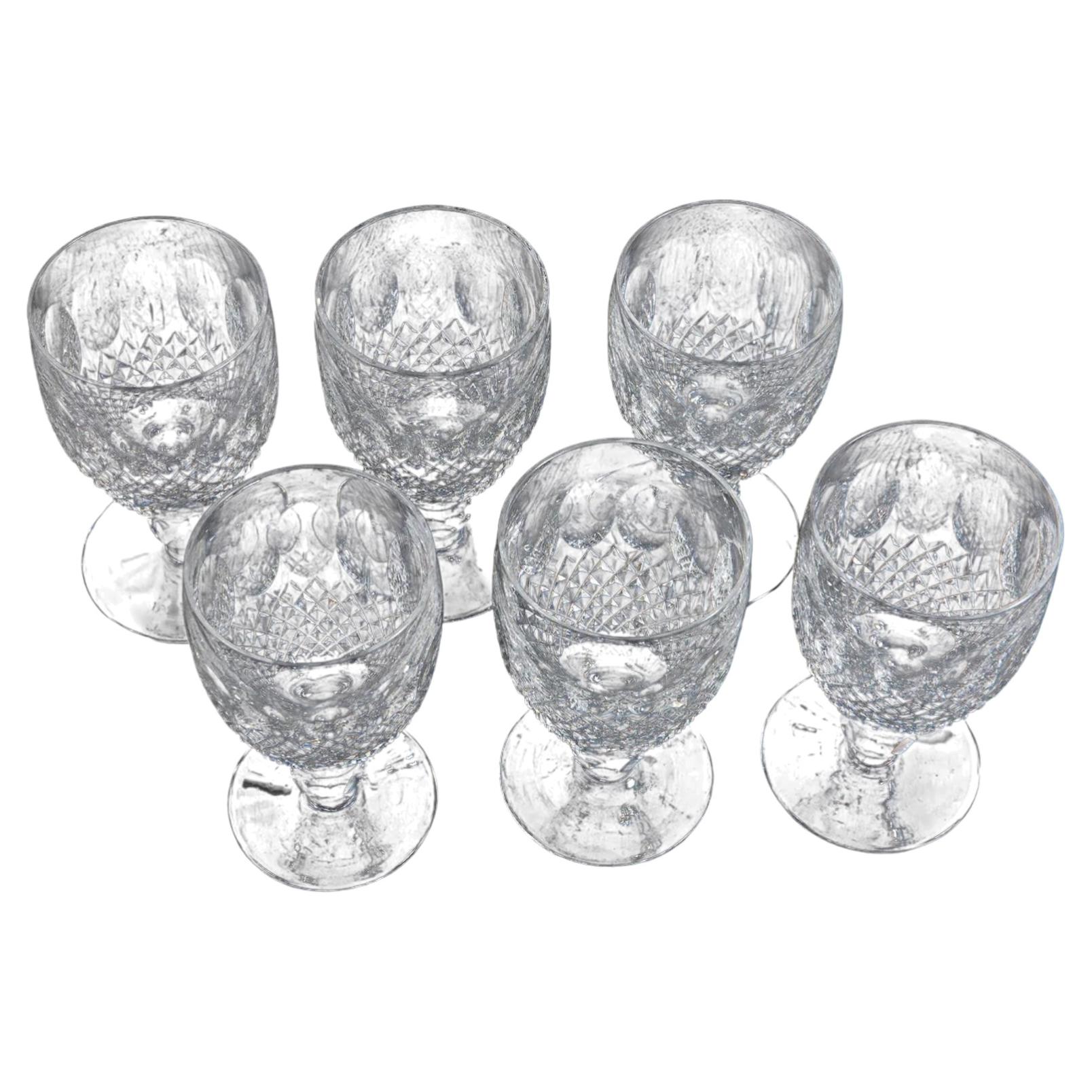 Pre-owned Waterford Crystal Six Waterford Water Glasses Or Wine Glasses, Pristine Condition Priced Per Glass In Gray