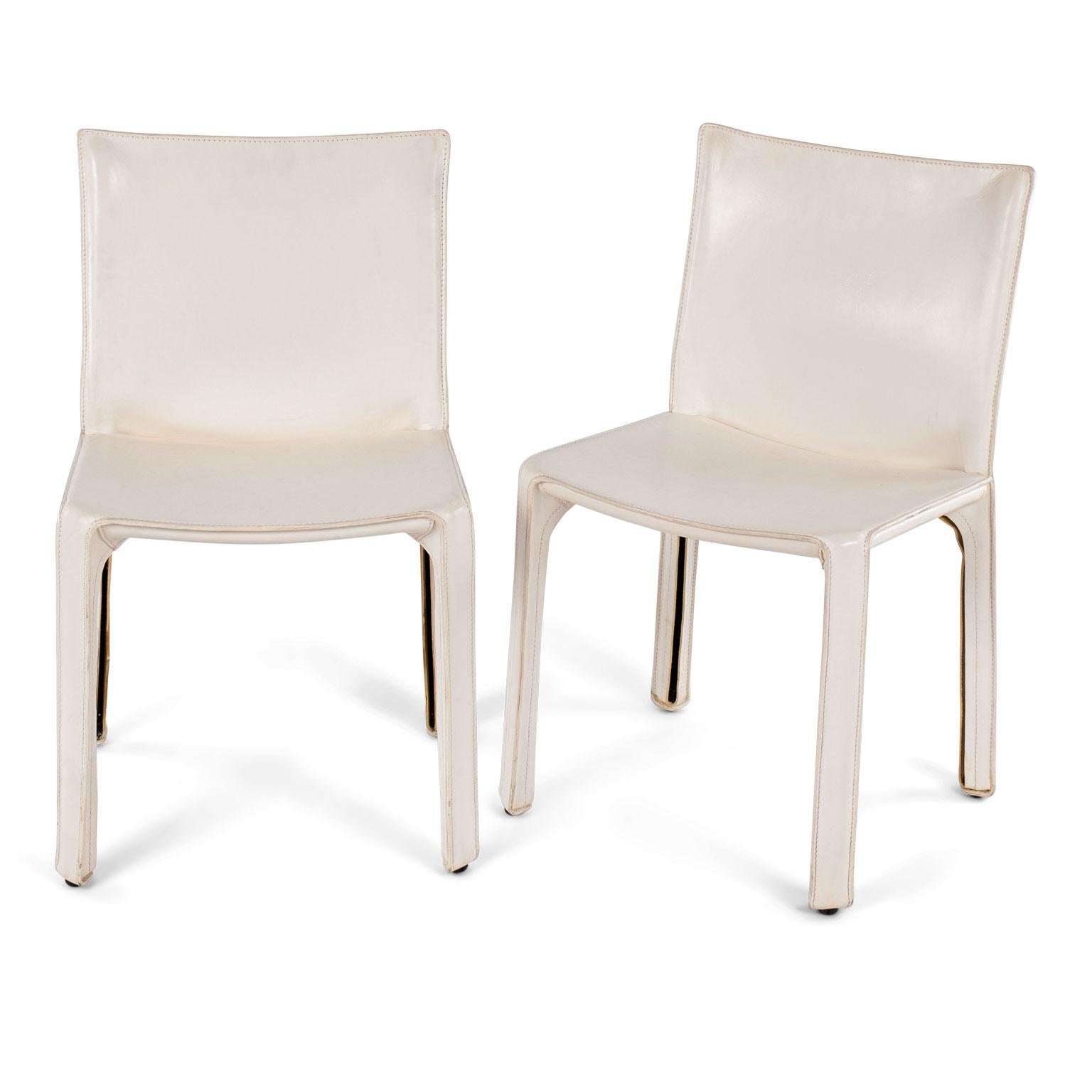 white dining chair - mario bellini