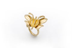 Six wings 18kt gold ring little Butterfly Gioia (Joy)