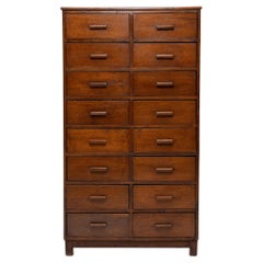 Antique Sixteen Drawer Chinese Collector's Cabinet, c. 1900