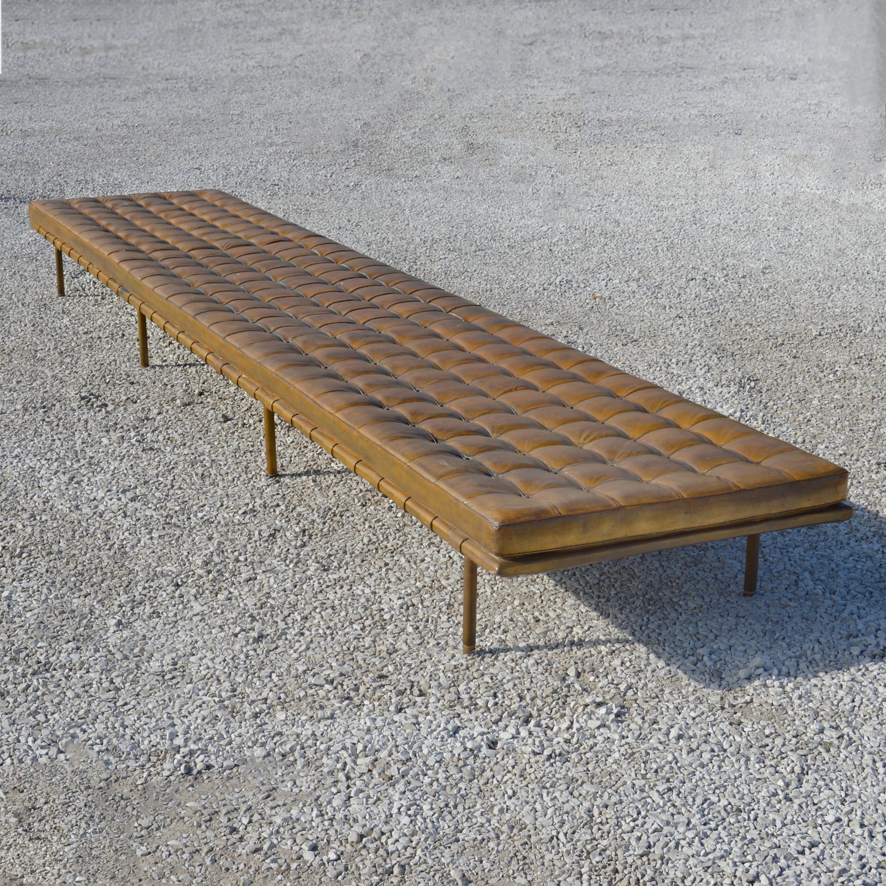 International Style Sixteen Foot Mies van der Rohe Barcelona Daybed from the IBM Building