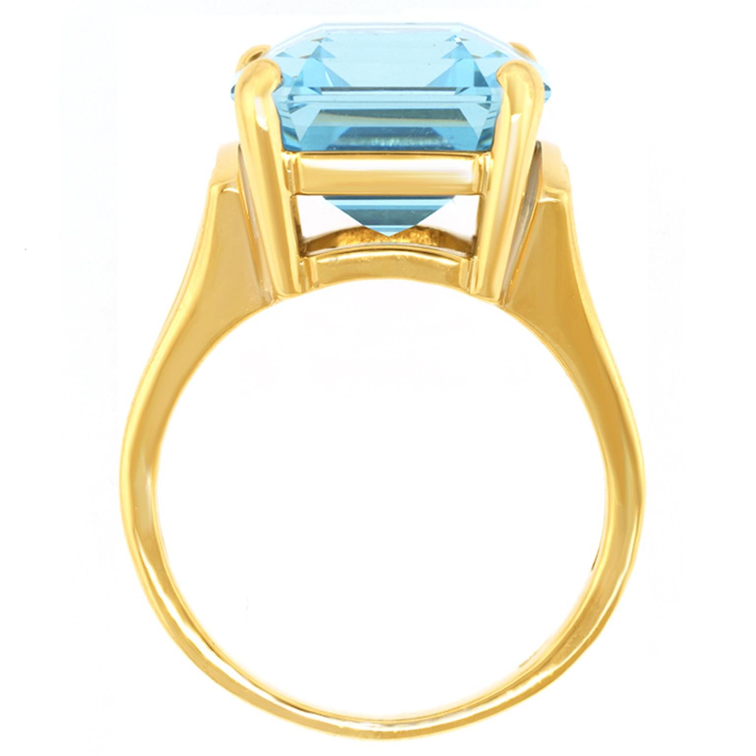Sixties Aquamarine Ring For Sale 5