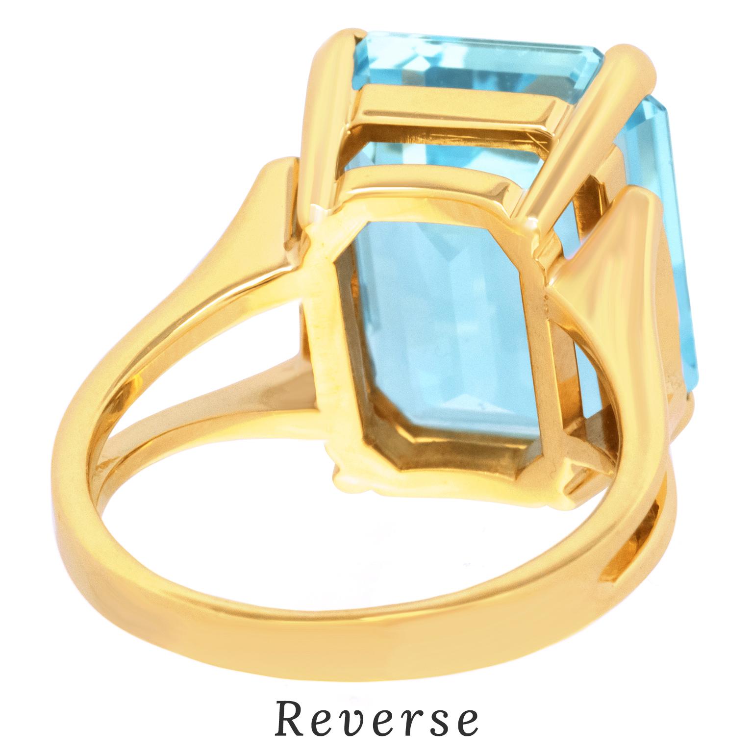Sixties Aquamarine Ring For Sale 4
