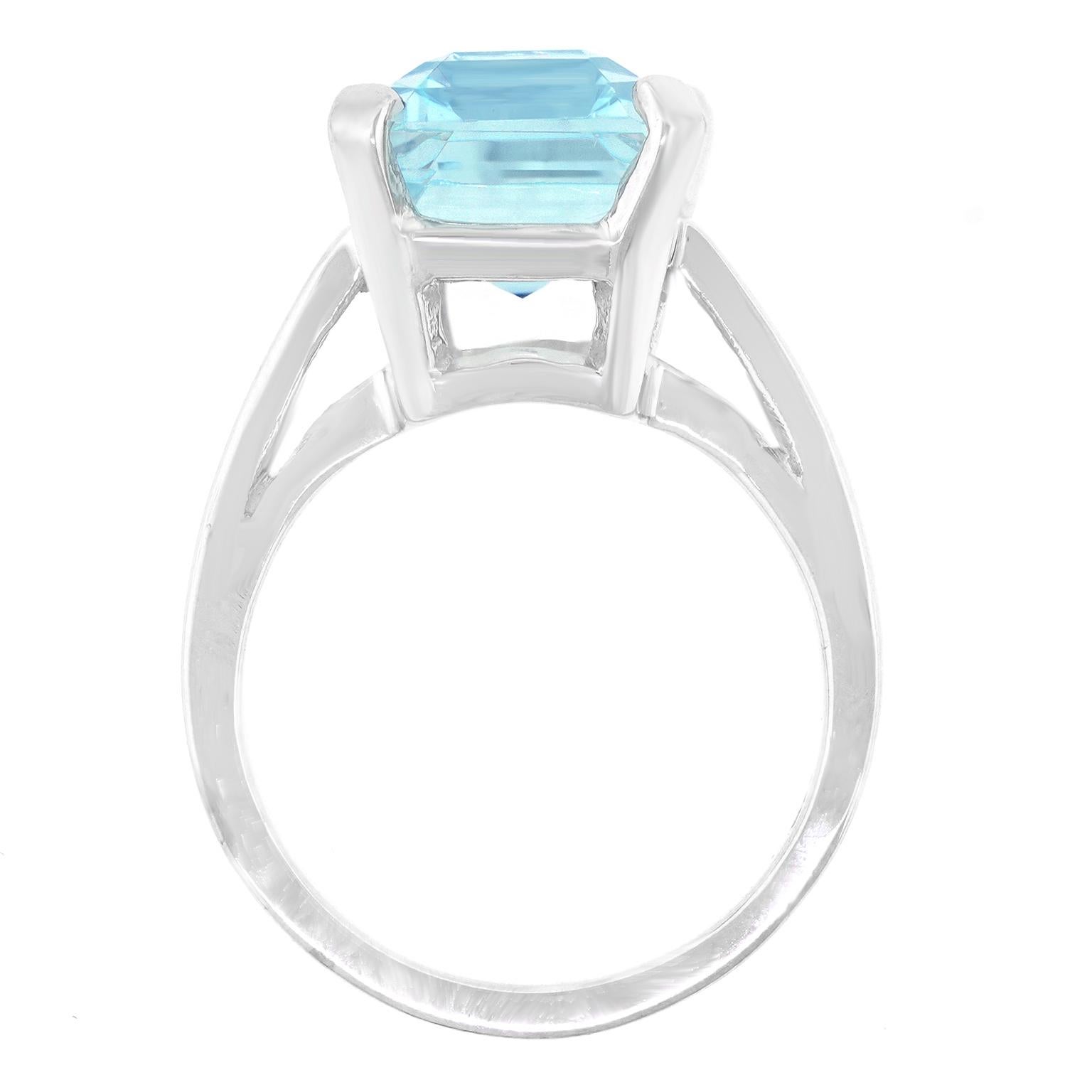 Sixties Aquamarine Ring For Sale 4
