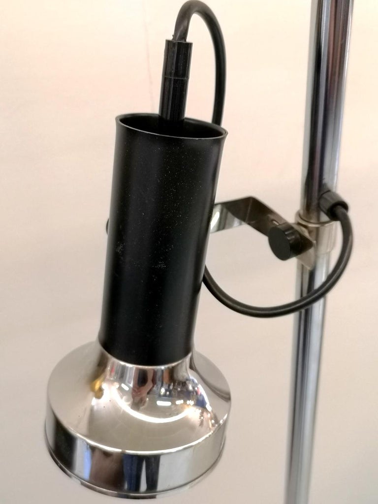 1960s ChromePlated Adjustable Standard Lamp For Sale at 1stDibs