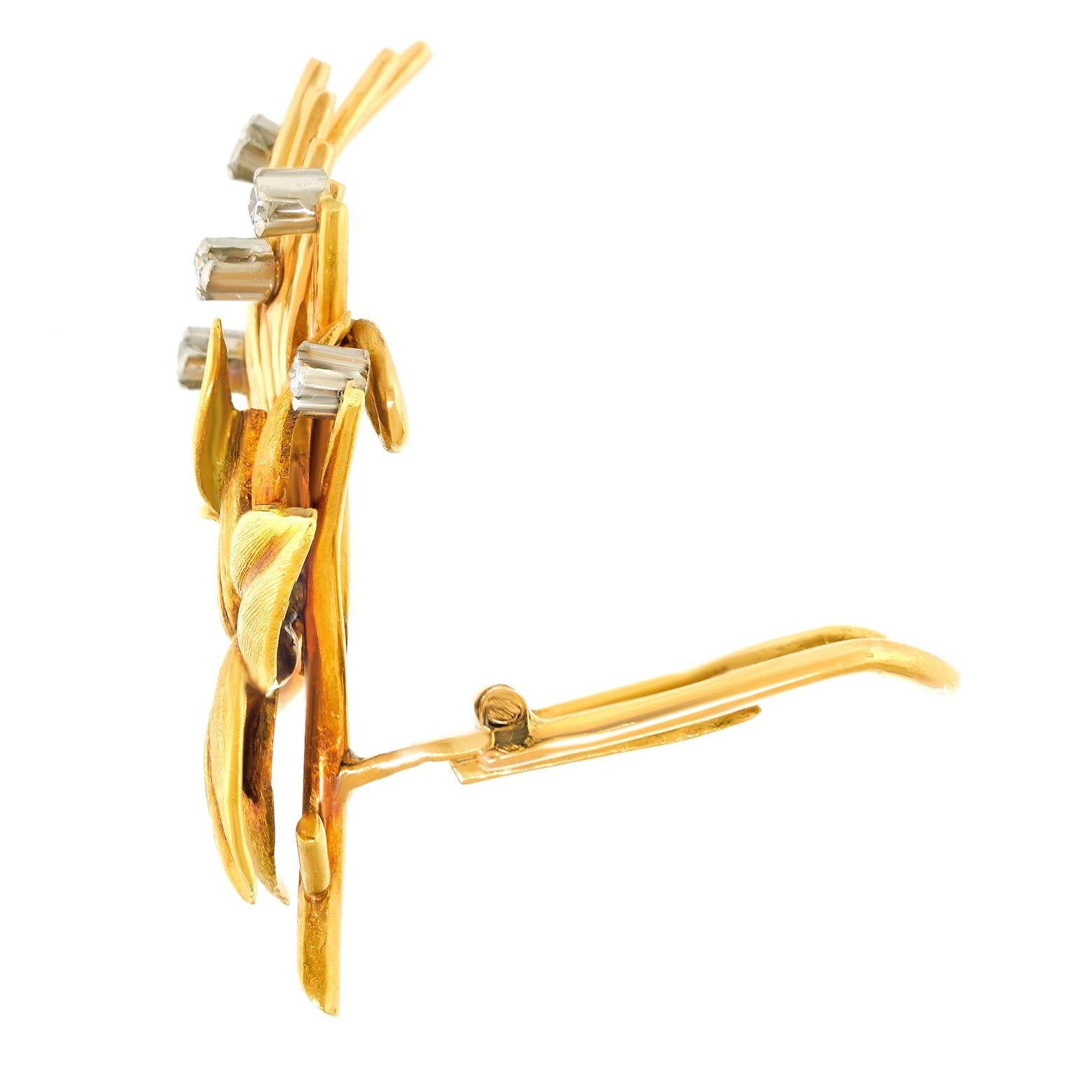 Orecchini floreali anni '60 in vendita 2