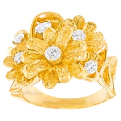 Vintage Sixties Flower Ring