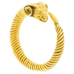 Vintage Sixties Hi-Karat Greek Ram's Head Ring