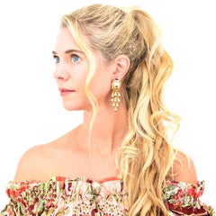 Sixties Italian Chic Chandelier Earrings