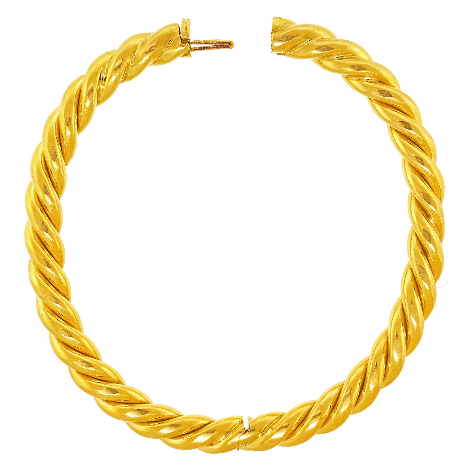 Sixties Italian Gold Bangle 7