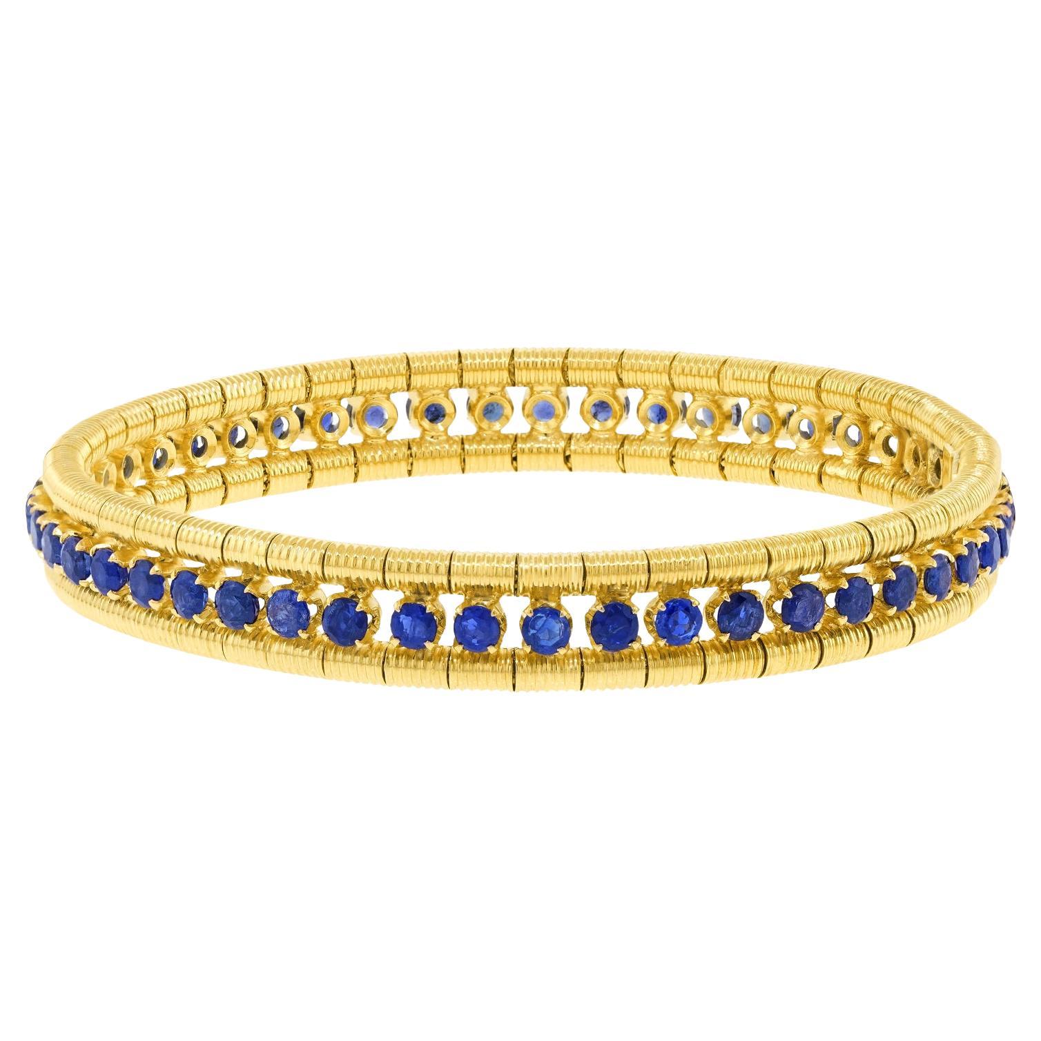 Sechziger Jahre Italienisches Saphirarmband