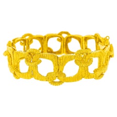 Sixties Modern Gold Bracelet