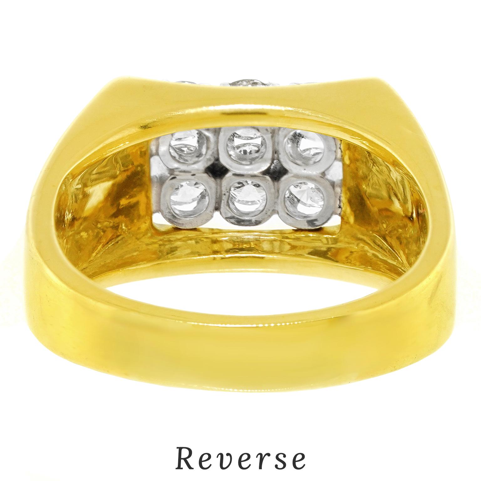 Modernistischer Diamantring der Sechzigerjahre von A. Kurz aus Zürich im Angebot 3