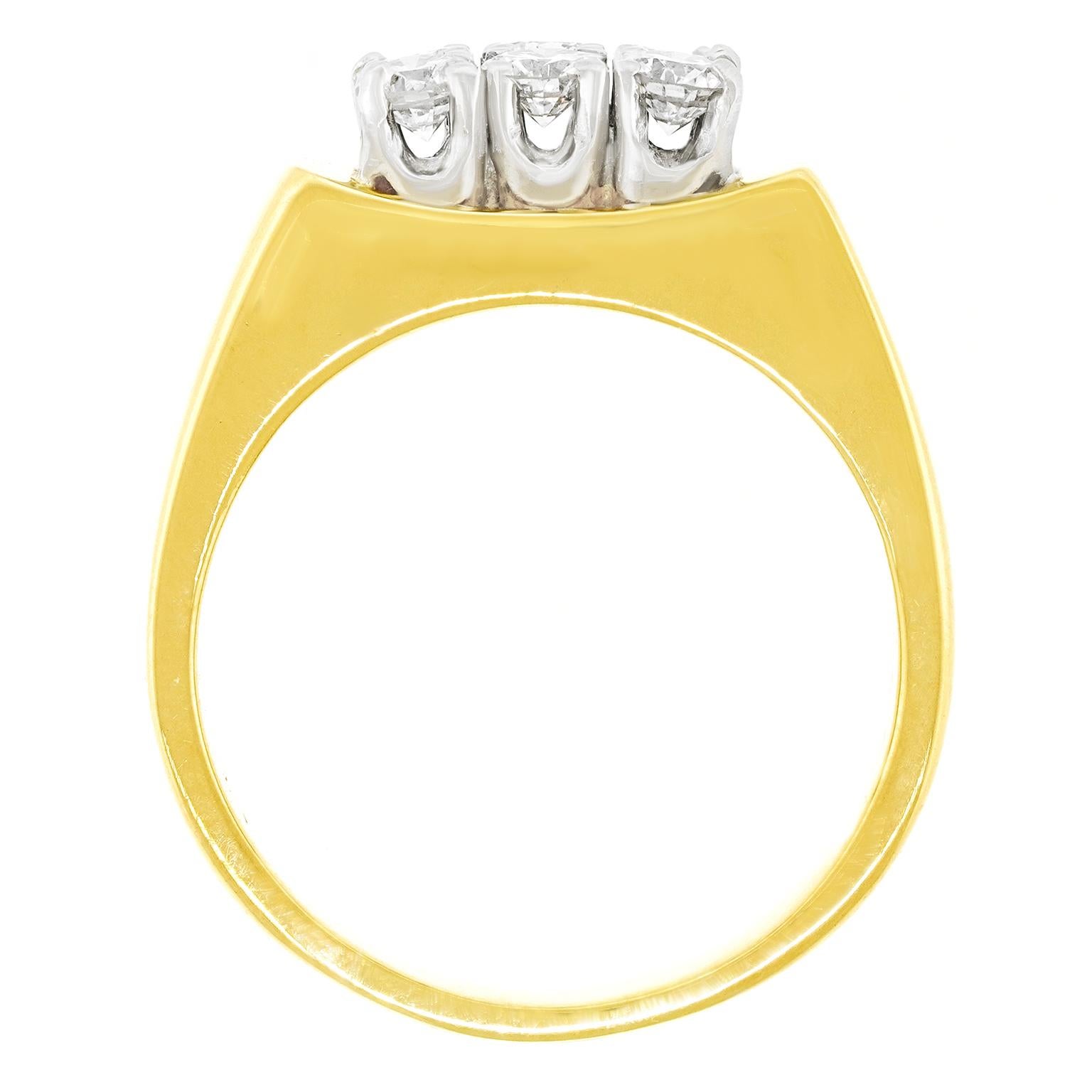 Modernistischer Diamantring der Sechzigerjahre von A. Kurz aus Zürich im Angebot 4