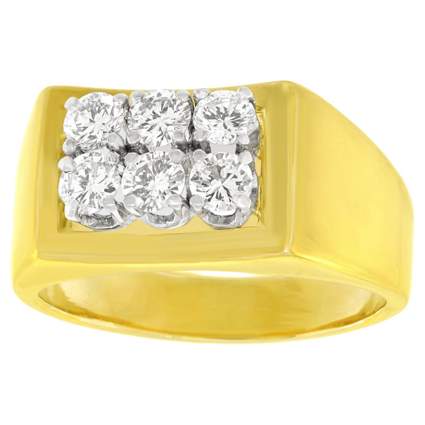 Sixties Modernist Diamond Ring by Kurz of Zurich