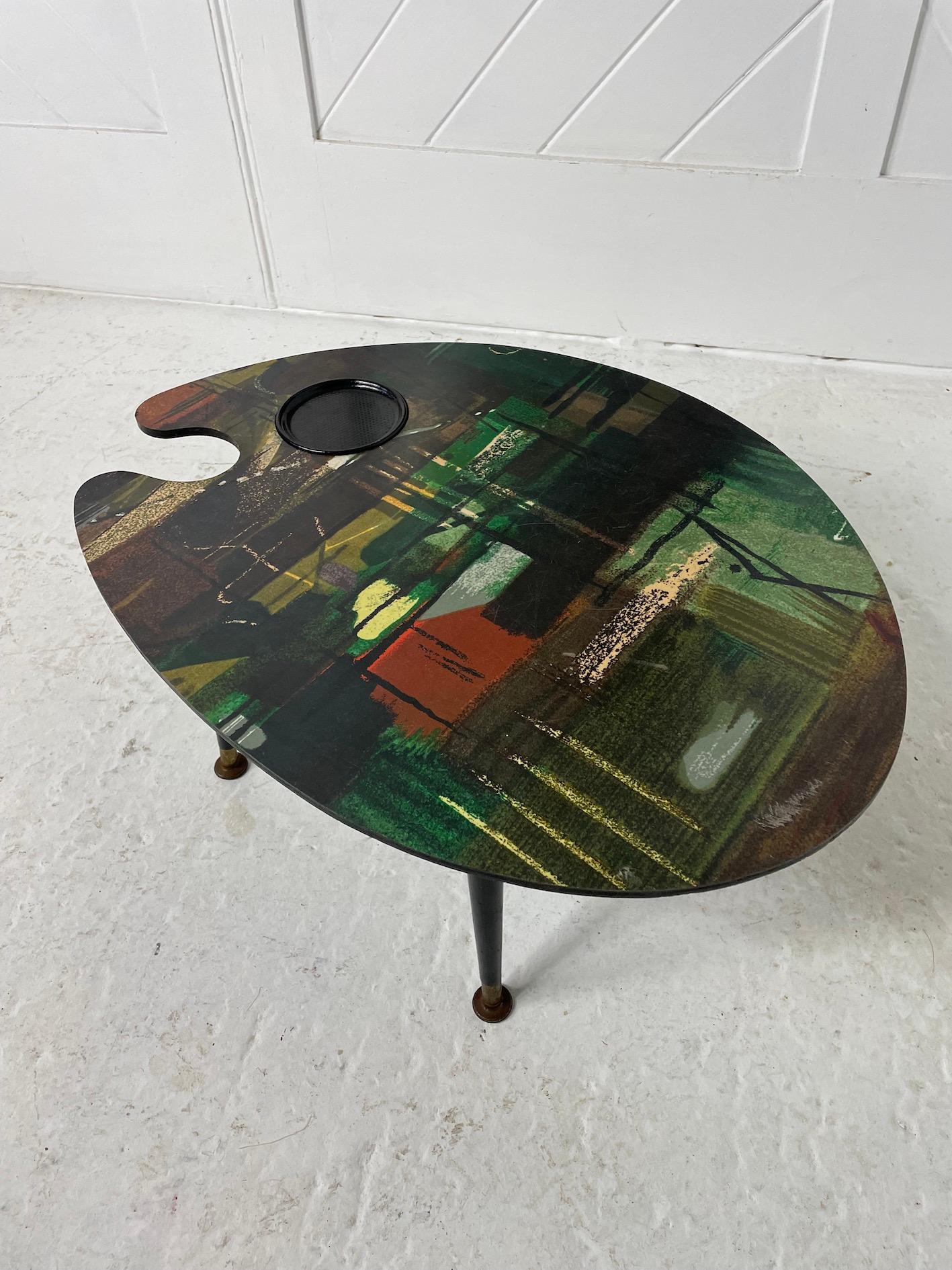 Sixties Palette Table After A Design By John Piper In Good Condition For Sale In Petworth, GB