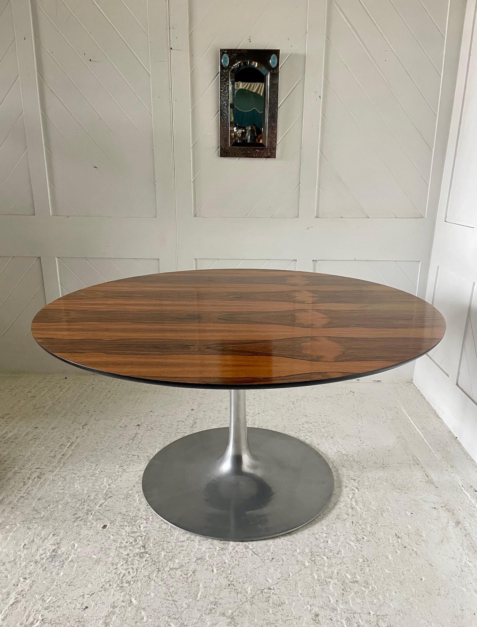 Mid-20th Century Sixties Rosewood 'Tulip' Table Designed By Maurice Burke For Arkana For Sale