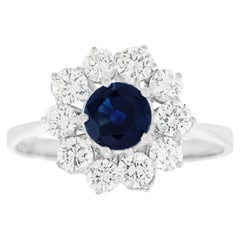 Sixties Sapphire and Diamond Ring