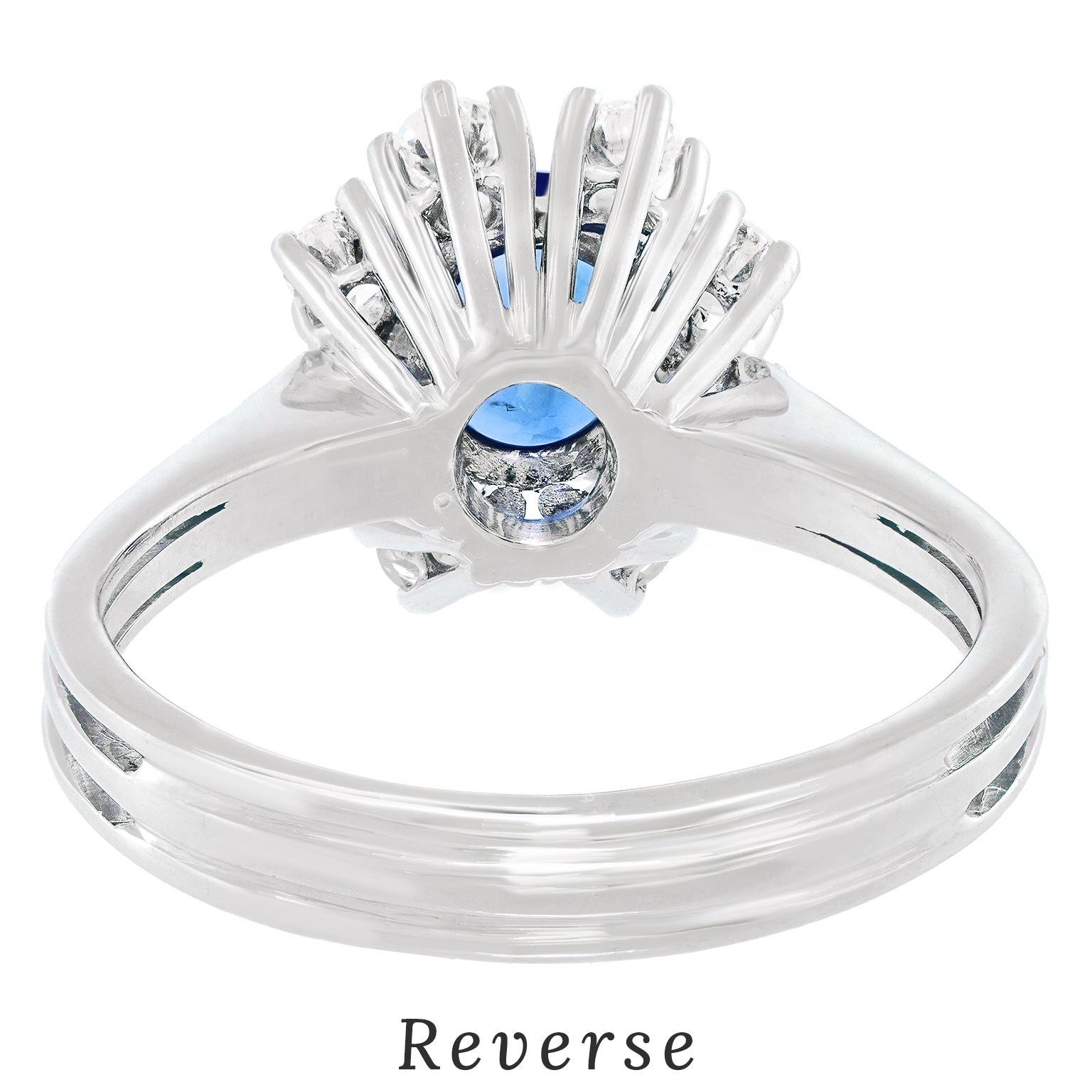 Sechziger Jahre Saphir- und Diamantring im Angebot 5