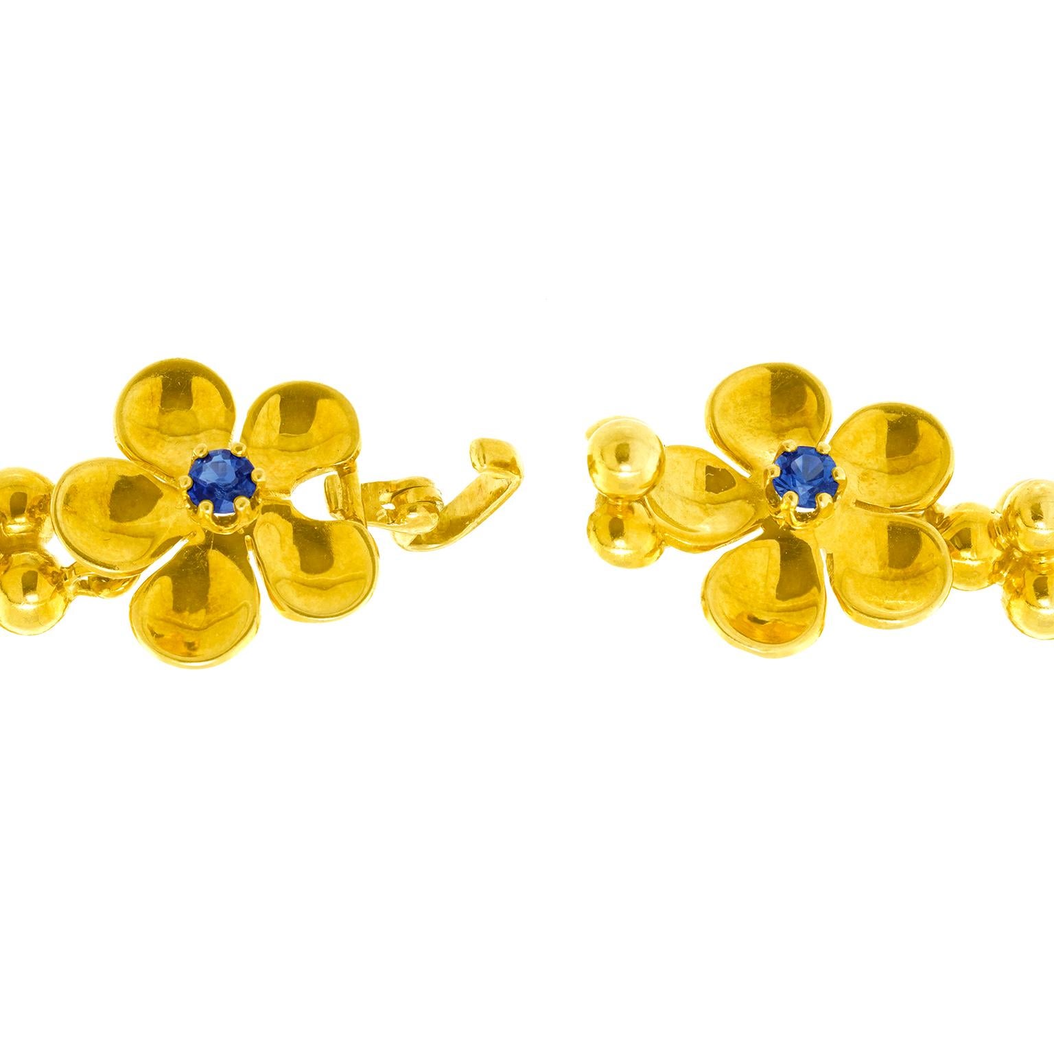 Bracelet des années soixante serti de saphirs Rud Murbach, Zurich en vente 6