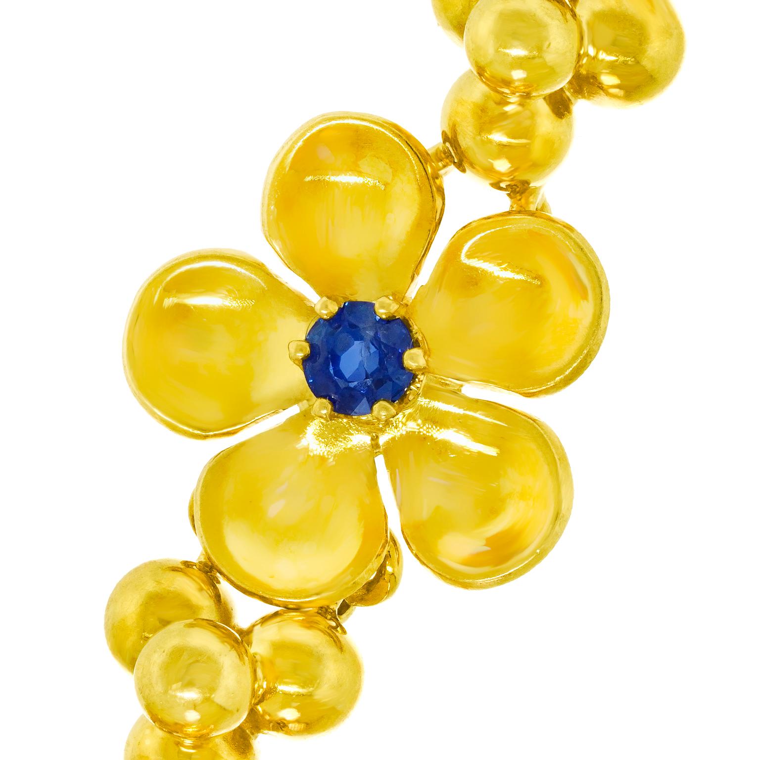 Bracelet des années soixante serti de saphirs Rud Murbach, Zurich en vente 3