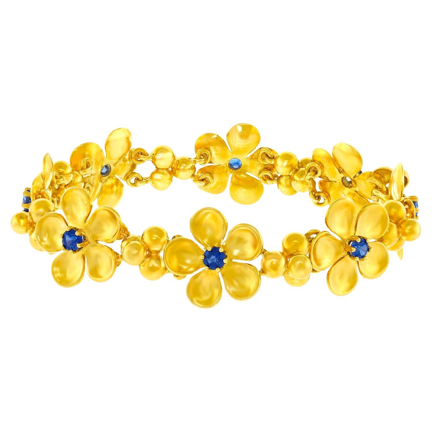 Sechziger Jahre Saphir-Armband Rud Murbach, Zürich, Zürich
