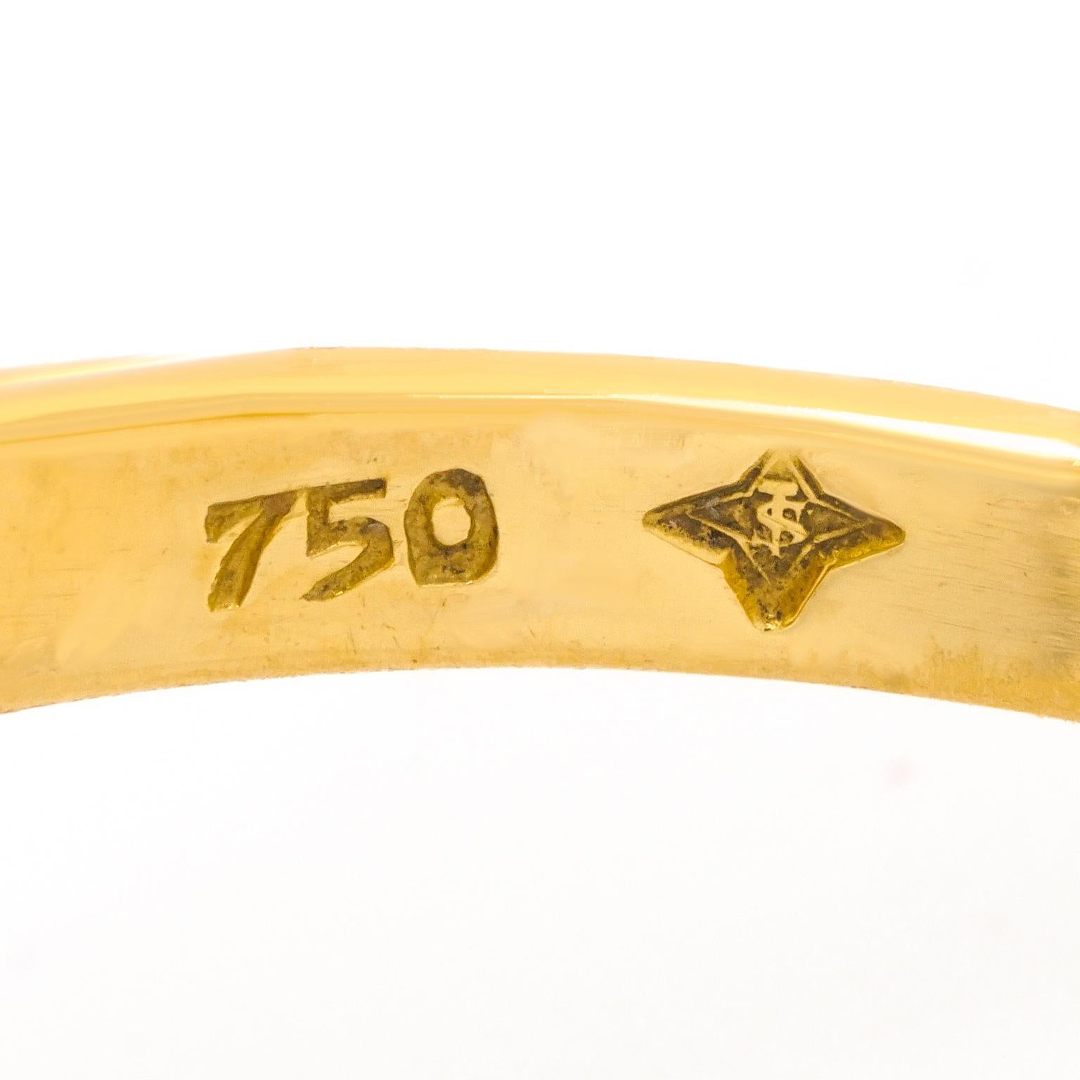 Women's or Men's Sixties Swiss Modern Moonstone Ring
