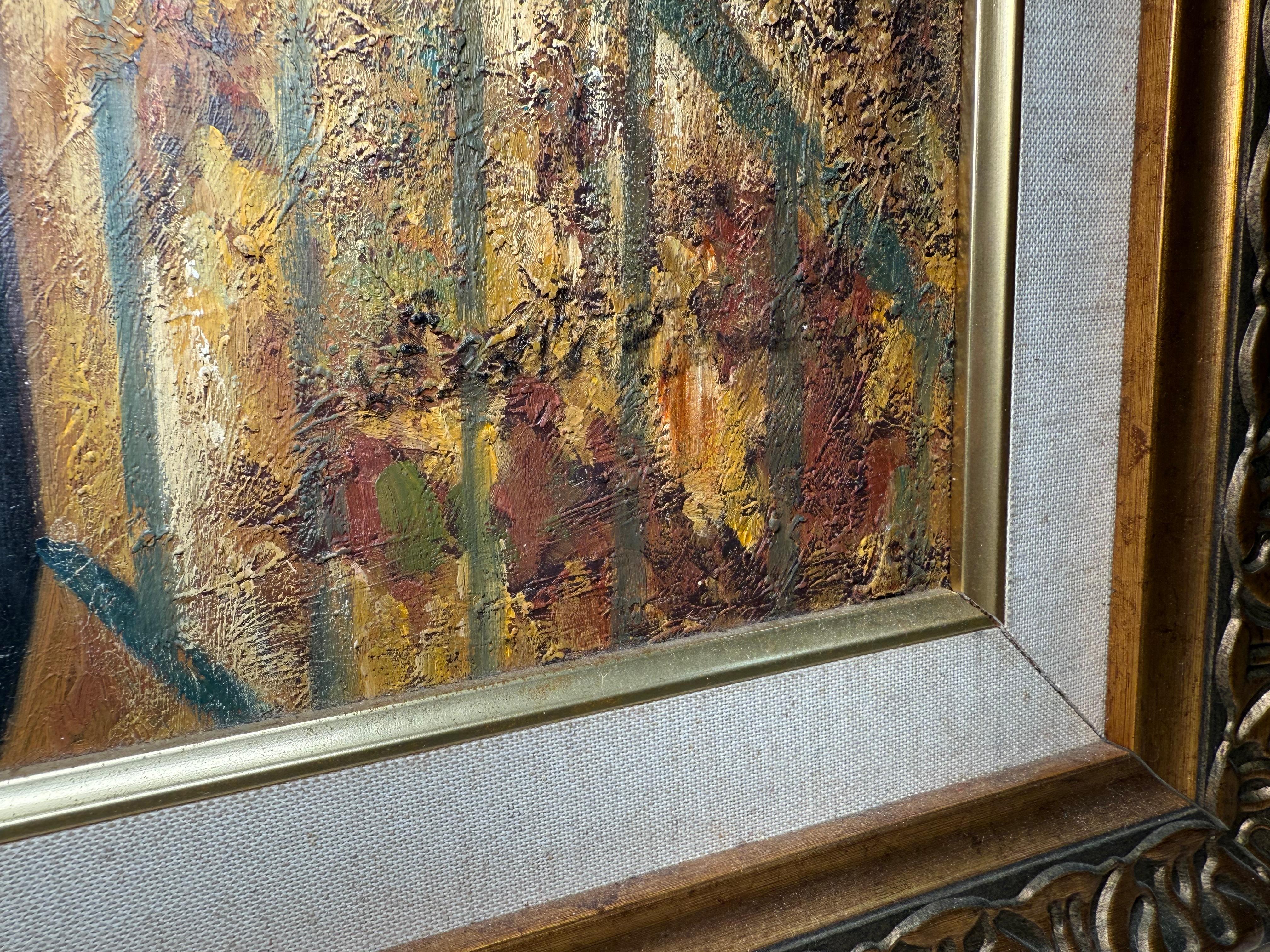 Pintura al óleo de Sixto Febus del Viejo San Juan Fortaleza histórica de San Felipe del Morro en venta 5