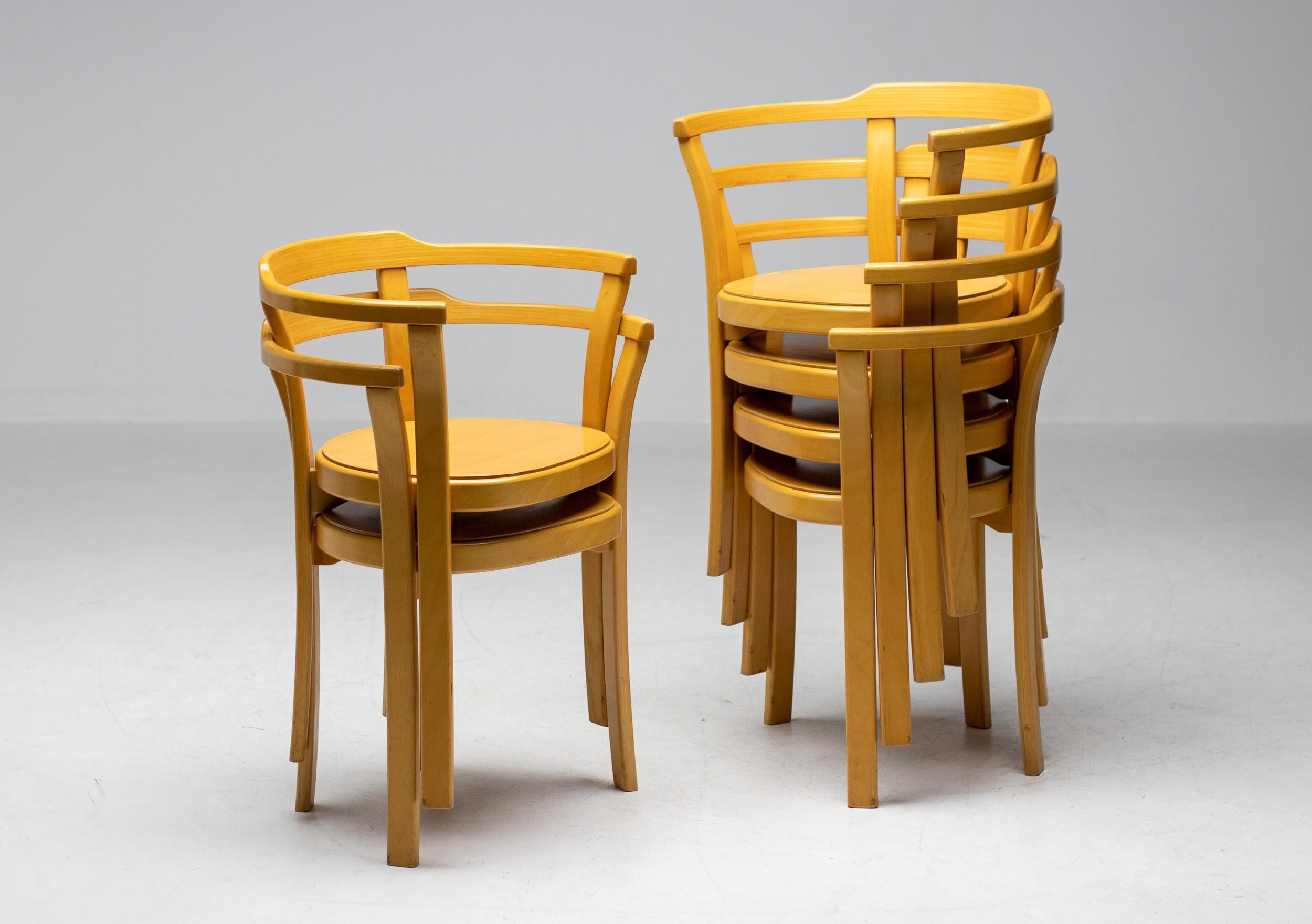 Sixty Danish Stackable Dining Chairs In Good Condition In Dronten, NL