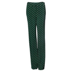 SIYU, pantaloni verdi con stampa grafica