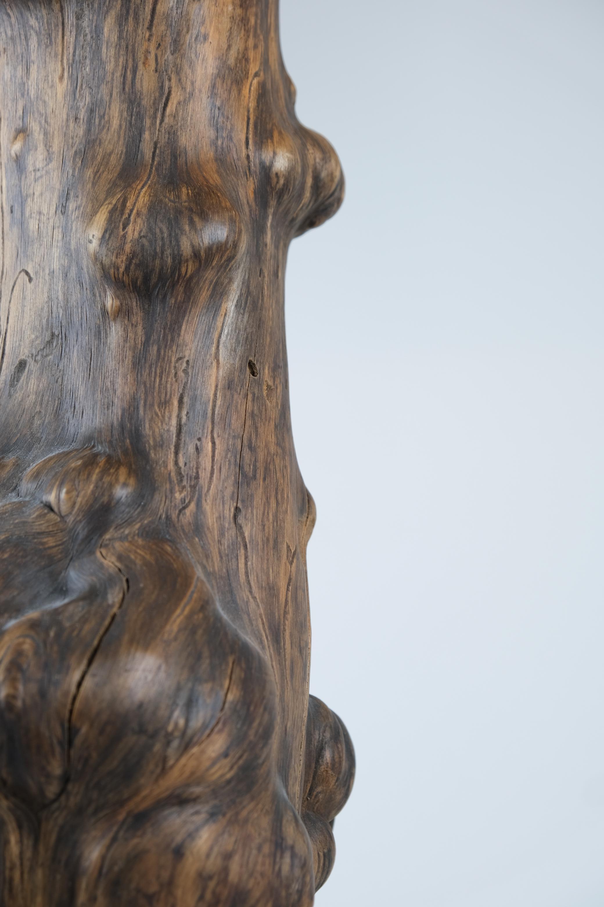 Sizable Burl Floor / Side Lamp, Finland c. 1950s en venta 4