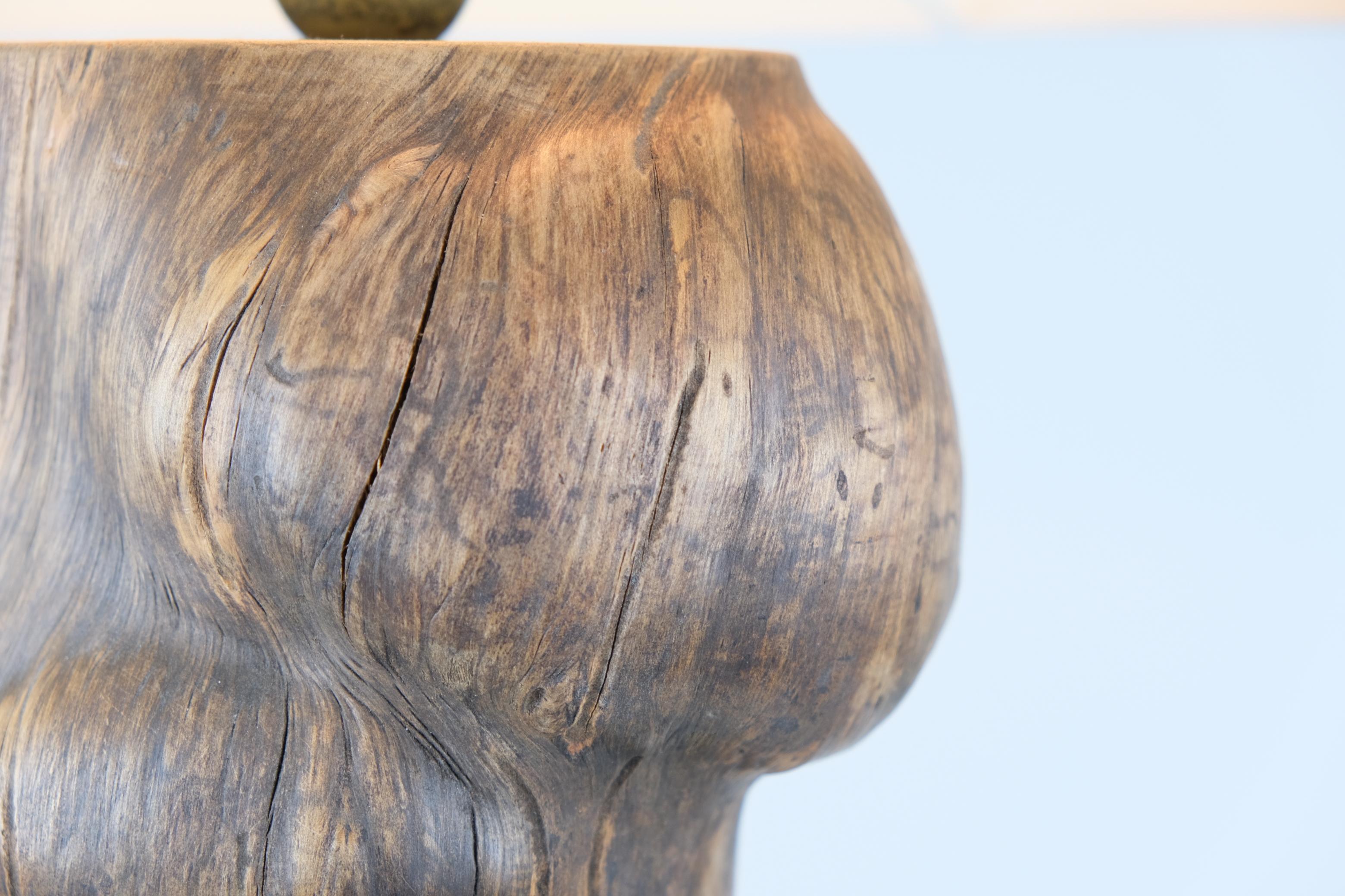 Sizable Burl Floor / Side Lamp, Finland c. 1950s en venta 2