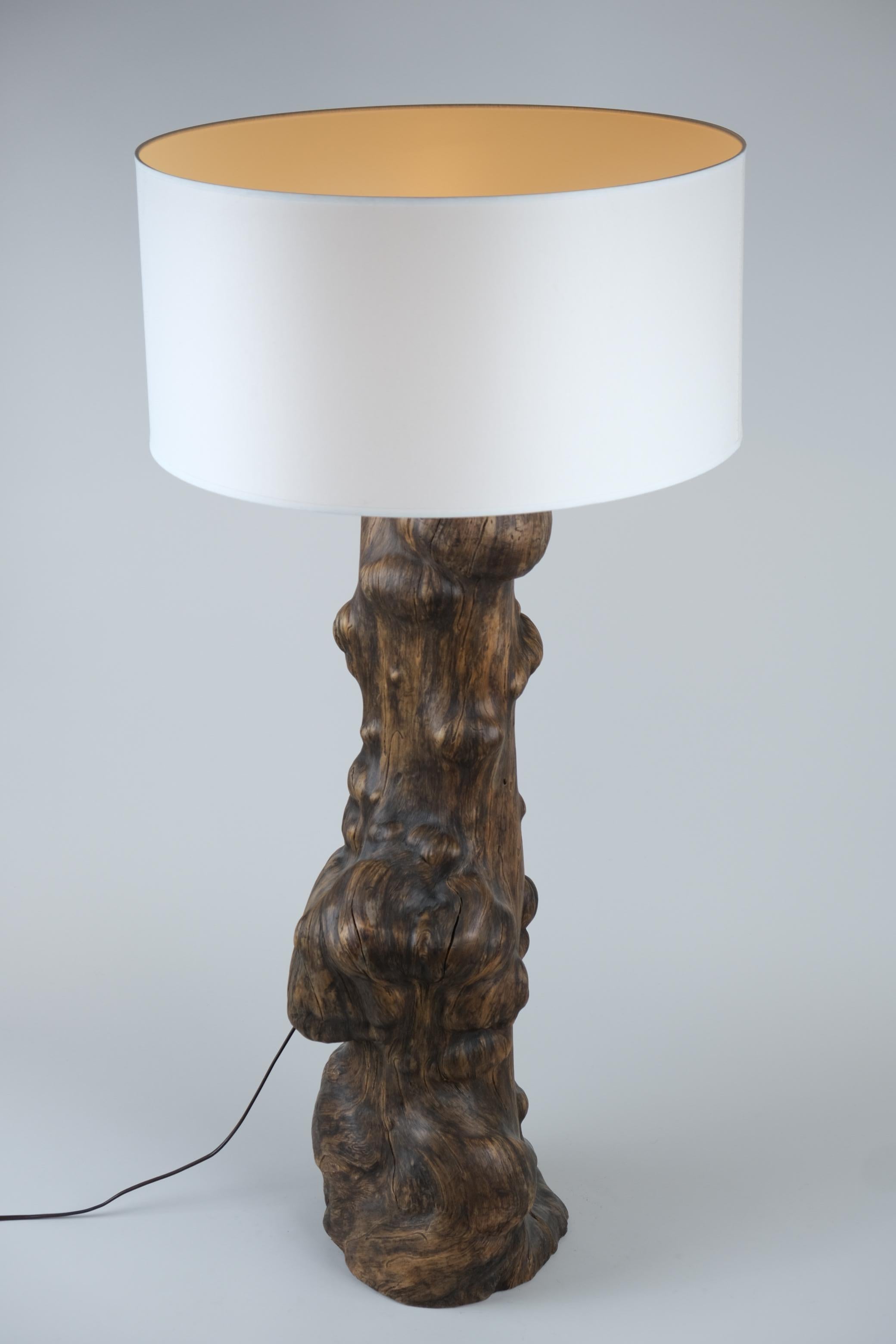 Sizable Burl Floor / Side Lamp, Finland c. 1950s en venta 1