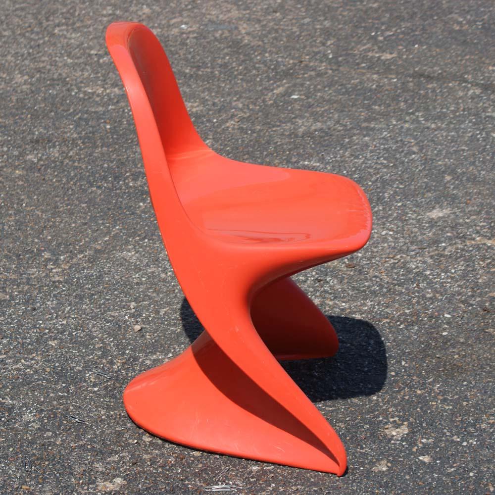 German Casalino by Alexander Begge Stacking Children's Chair Orange