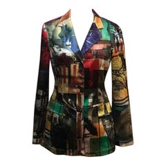 Size 6 Moschino Jeans Rome Blazer Stretch Satin