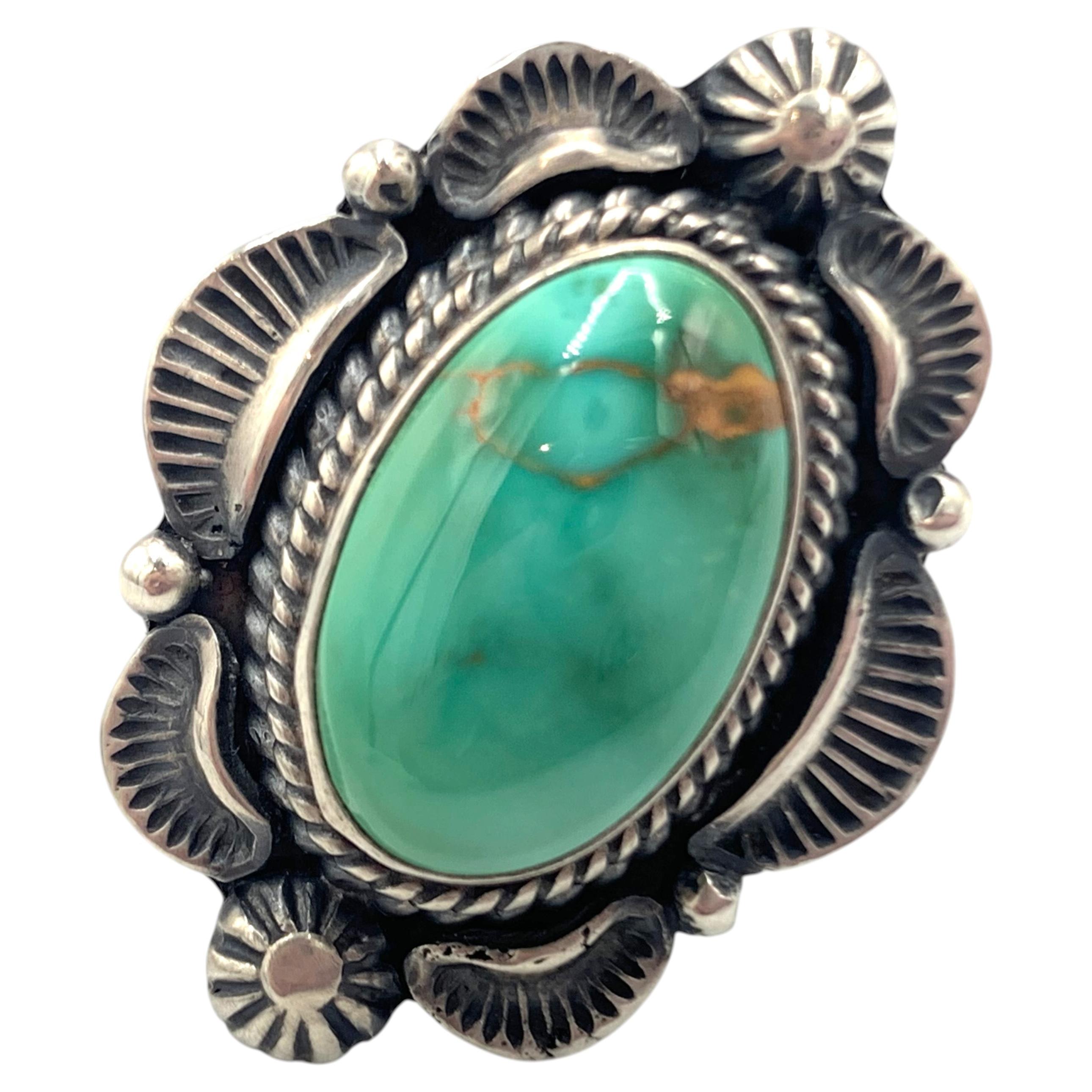 Taille 7.5 A Silver avec Turquoise de Royston par Randy Boyd