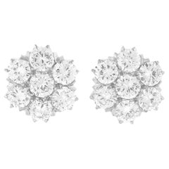 Sizeable Diamond Fleurette Earrings