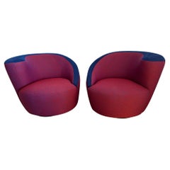 Fauteuils club pivotants rembourrés de Nautilus Hot Sizzling