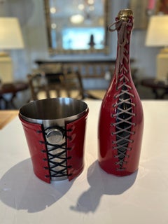 Sizzling Hot Patent Leather Wrapped Lace Up Barware by Jean Paul Gautier