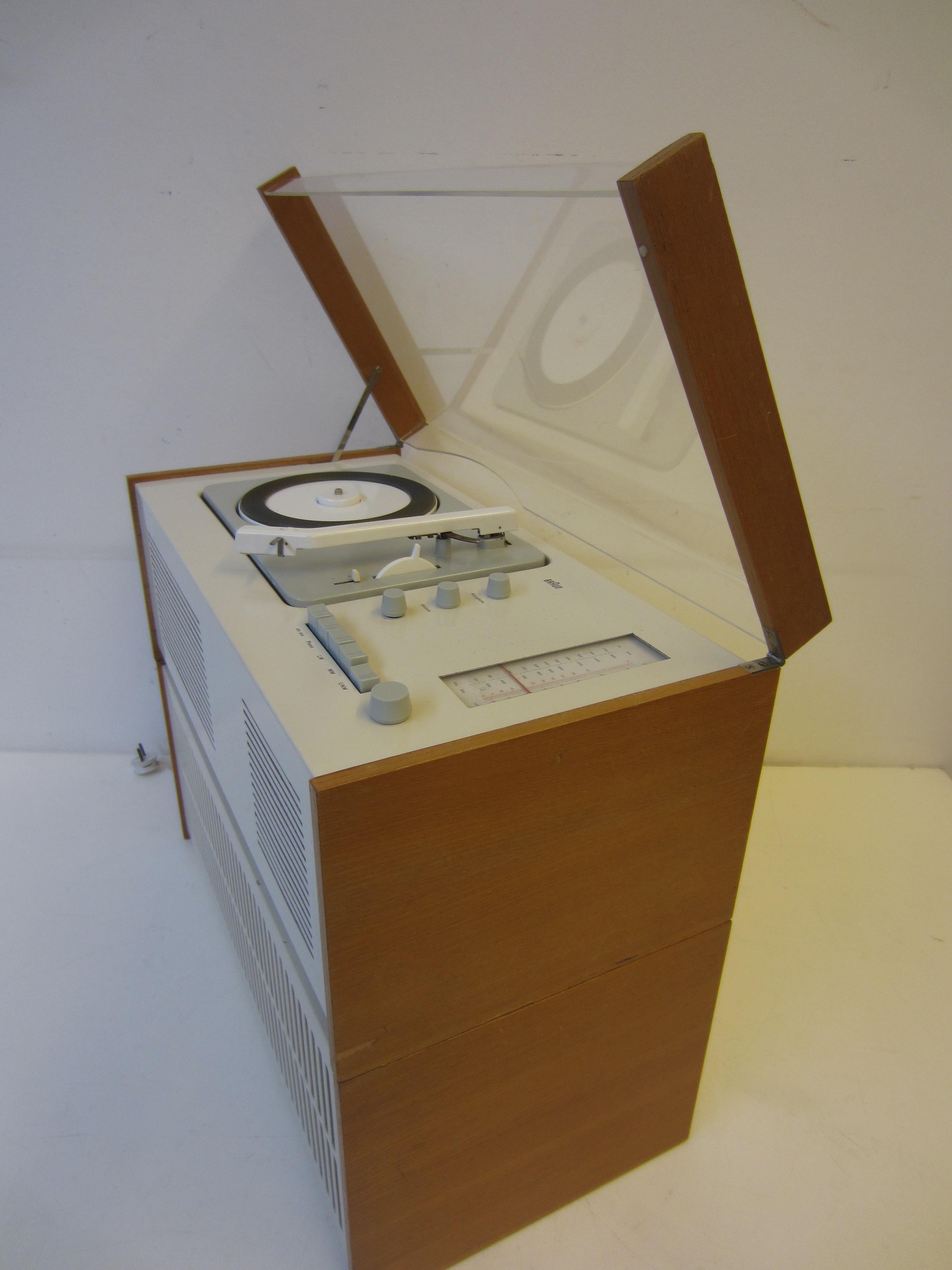 Mid-Century Modern SK61 Record Player L1 speaker, Designed by Dieter Rams for Braun, 1966
