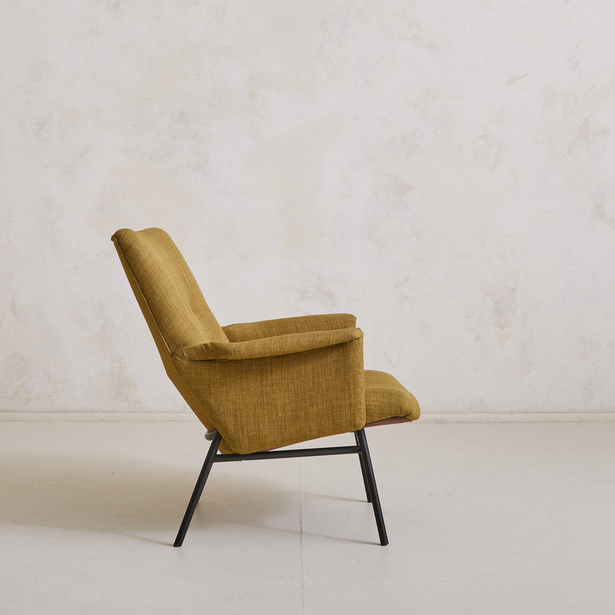 SK660' Olivgrüner Sessel von Pierre Guariche für Steiner, 1953 - 2 verfügbar (Französisch) im Angebot