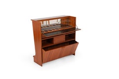 SK661 Cocktail Cabinet and Bar Stools by Johannes Andersen for Skaaning & Son