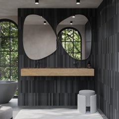 Skadi - Double Marble Basin - Beige Travertine