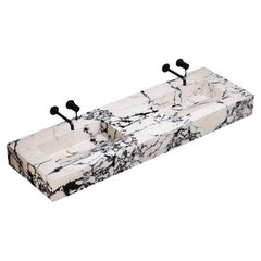 Skadi - Double Marble Basin - Calacatta Viola