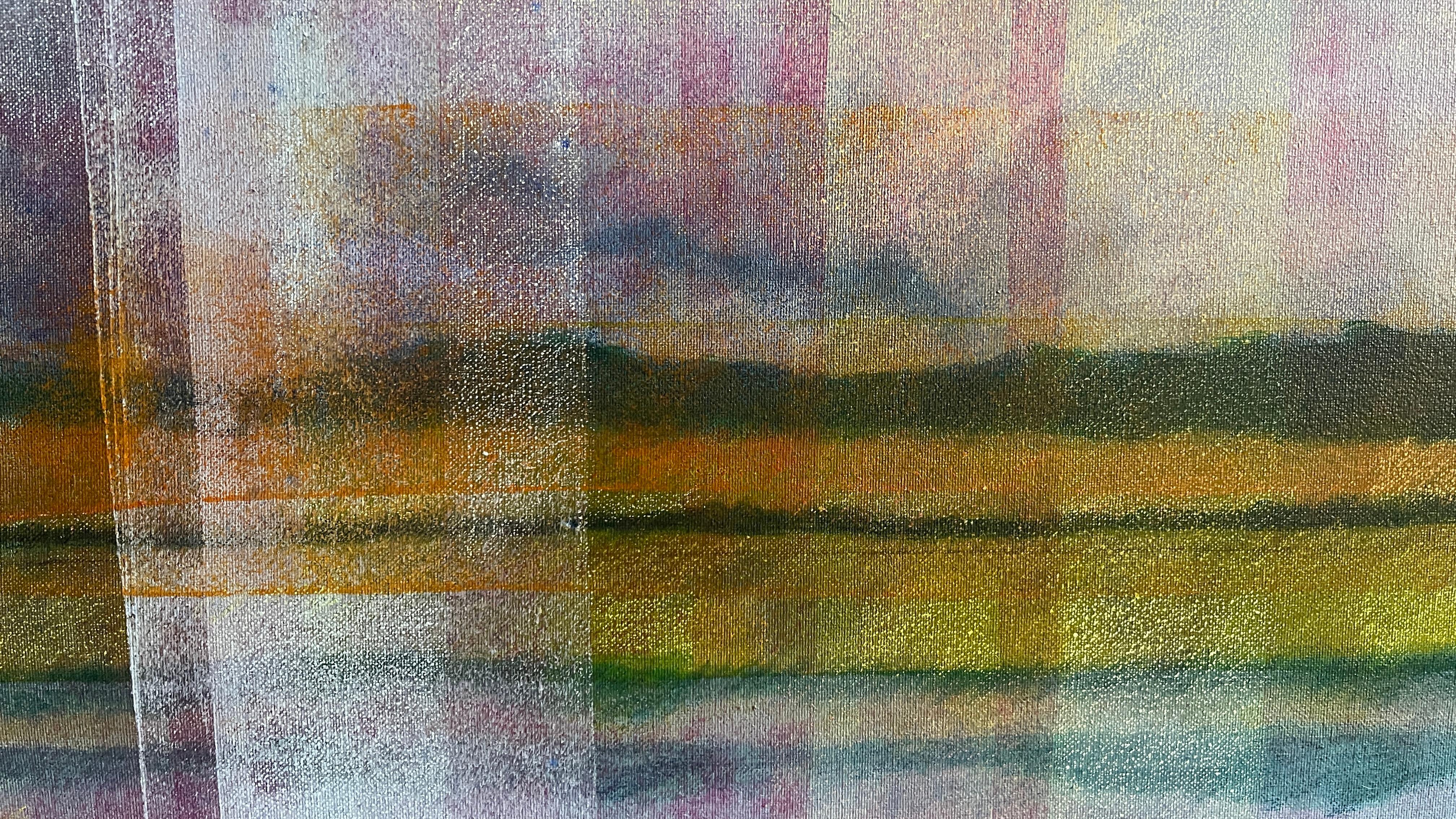 Baya Naranja Azul - por Skadi Engeln  Paisaje abstracto contemporáneo en venta 9