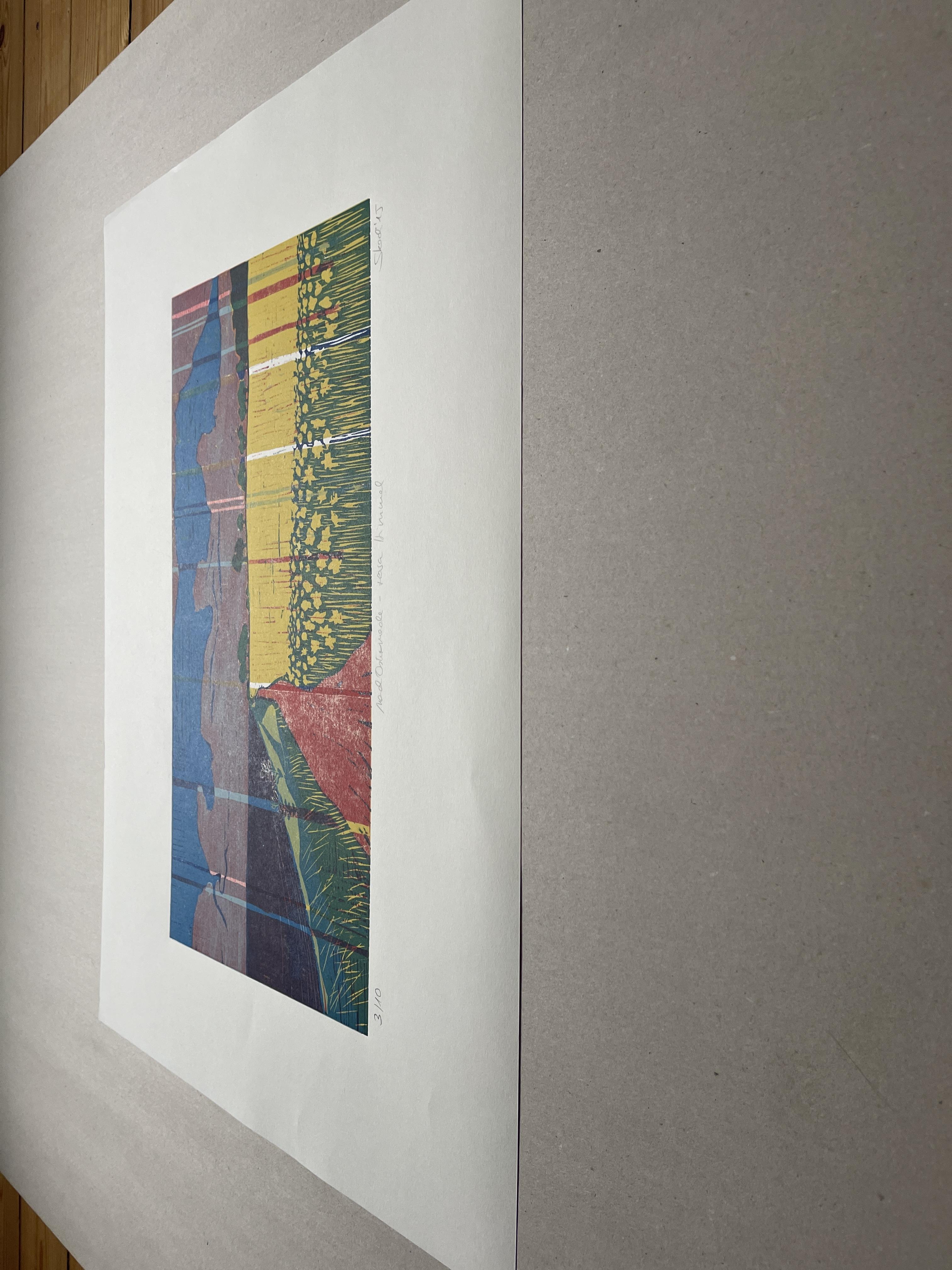 Ostermade - Rosa Himmel, 1/10 - por Skadi Engeln Impresión abstracta contemporánea en madera en venta 15