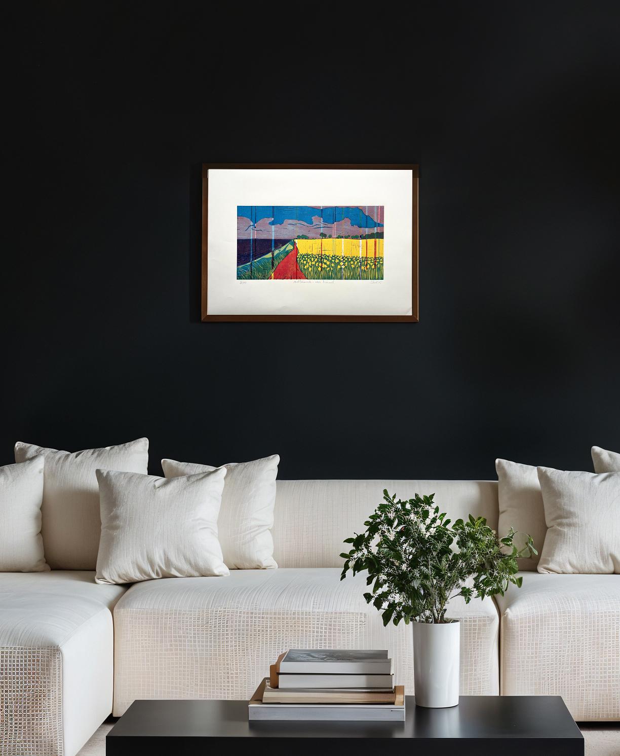 Ostermade - Rosa Himmel, 1/10 - por Skadi Engeln Impresión abstracta contemporánea en madera en venta 4