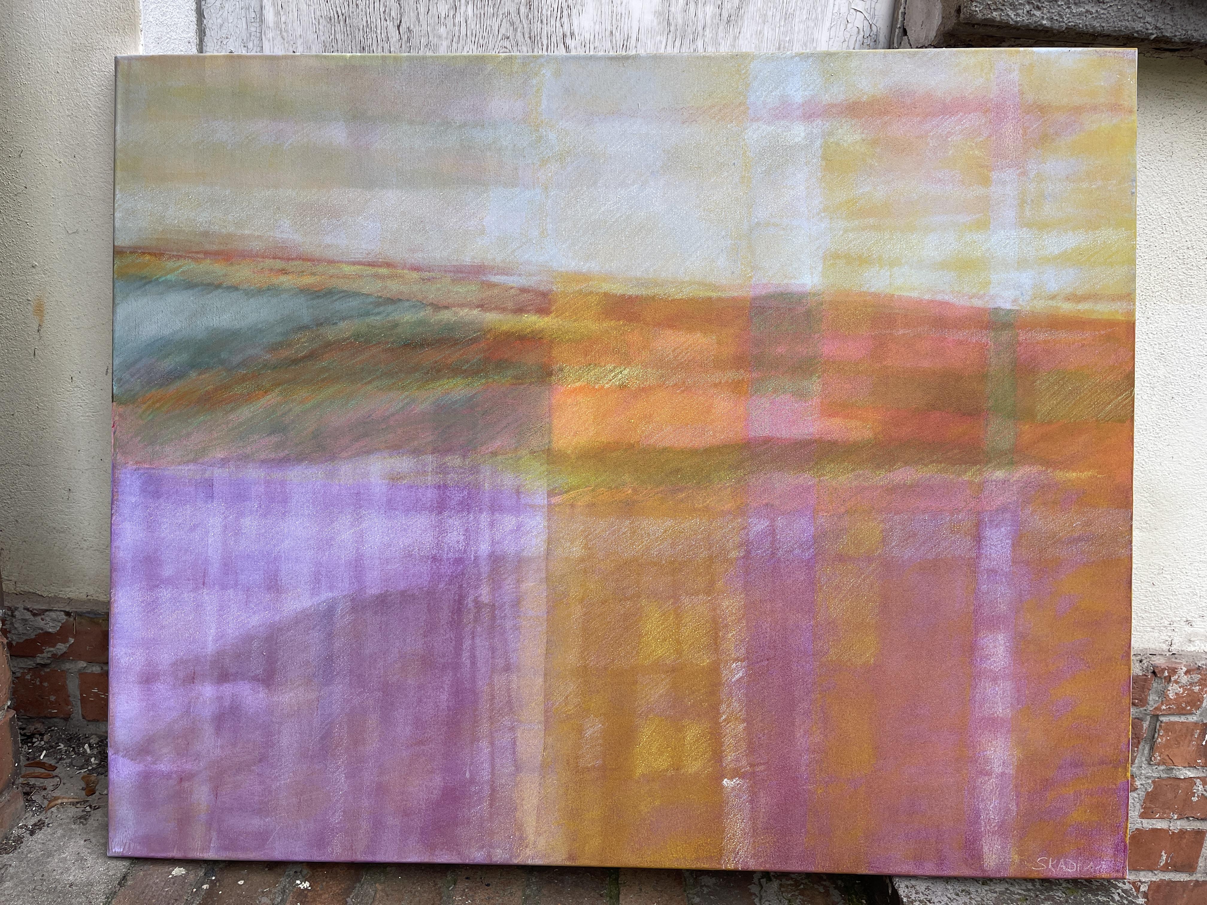 Störbild Orange Rosa  by Skadi Engeln  Contemporary Abstract Blurry Painting For Sale 10