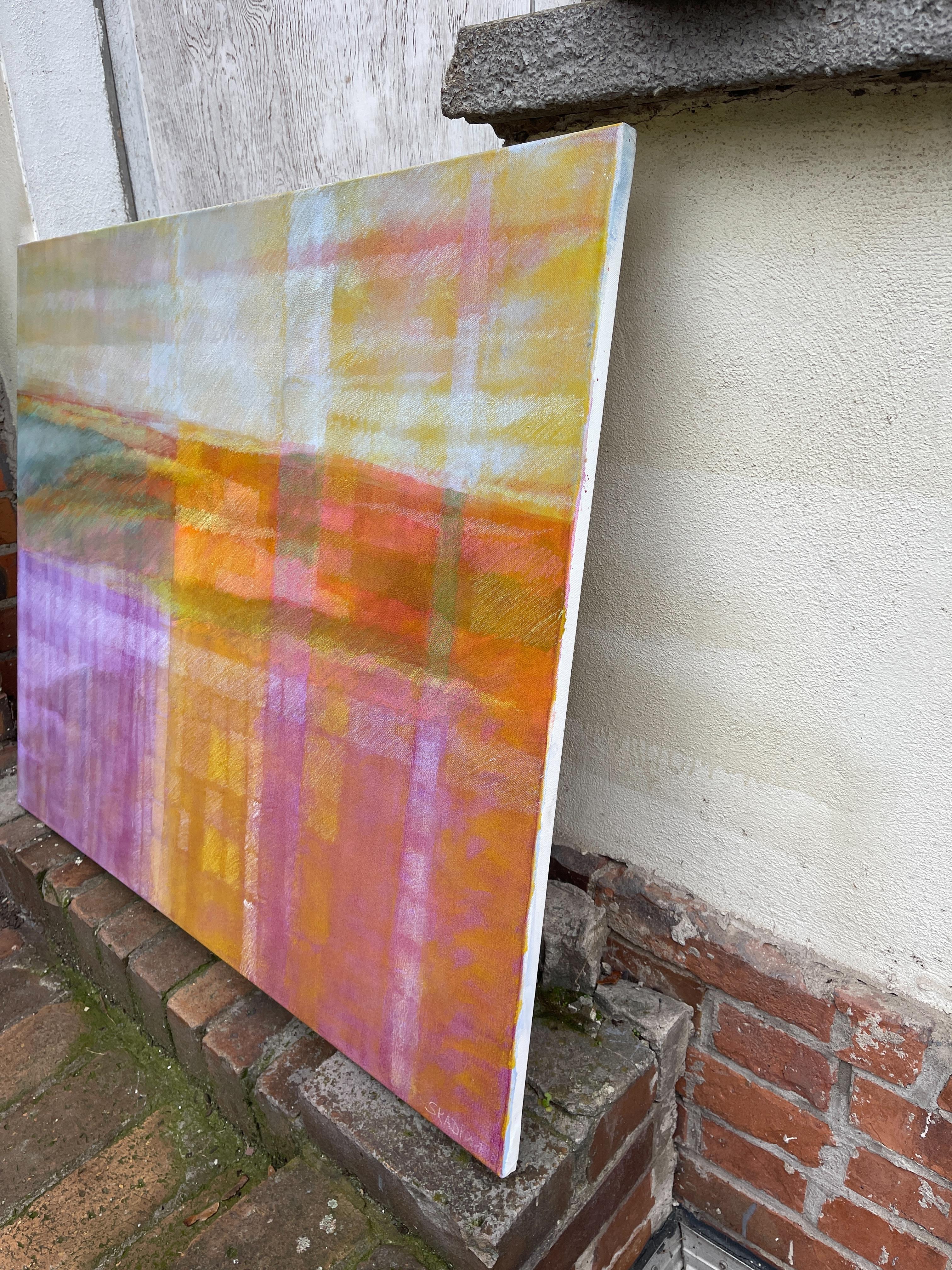Störbild Orange Rosa  by Skadi Engeln  Contemporary Abstract Blurry Painting For Sale 5